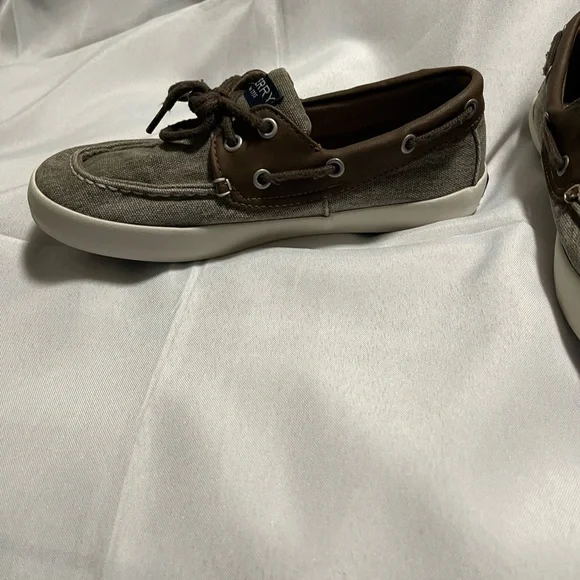 Sperry kids Canvas Boat Shoes size 3M - Picture 8 of 9